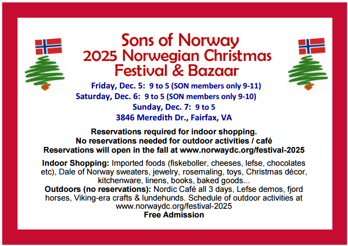 Sons of Norway Christmas Bazaar