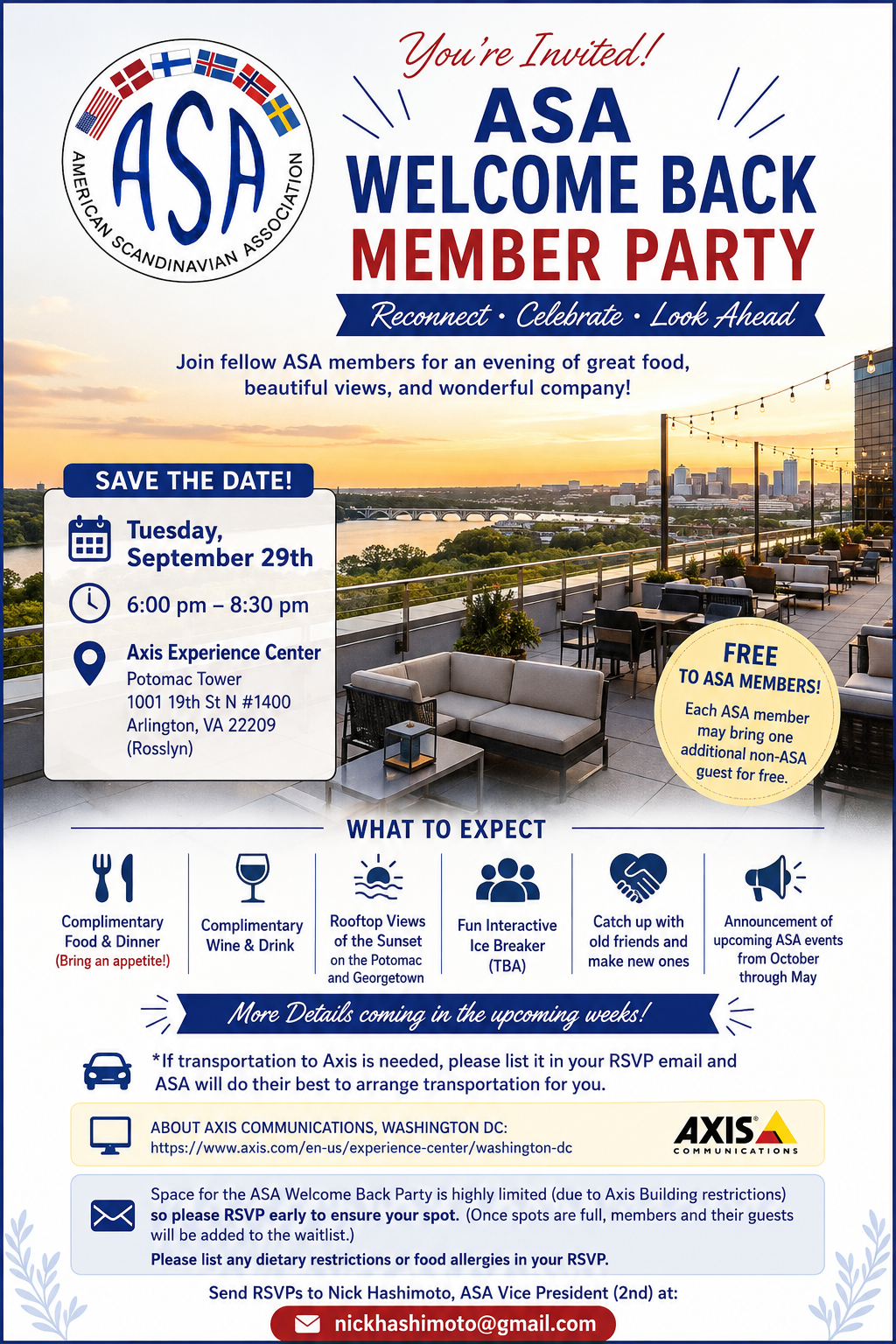 ASA Welcome Back Member Meeting